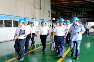 2020年9月8日,时任商务部亚洲司副司长杨伟群、、马来西亚驻华使馆公使施志光莅临永利集团88304官网纸业对马来西亚项目进行调研